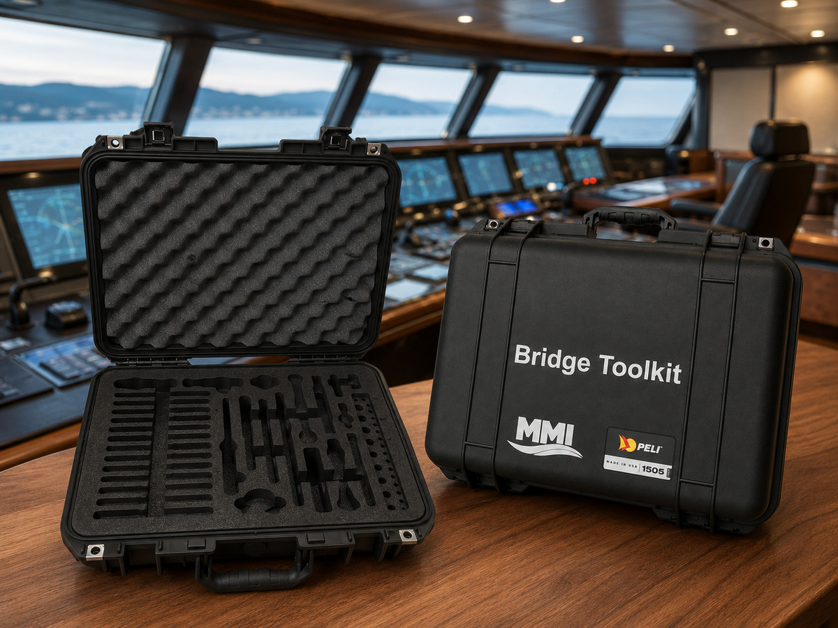 Bridge Toolkit — precision tools in a foam-lined Peli case