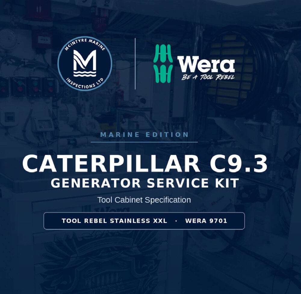 MMI x Wera Caterpillar C9.3 Generator Service Kit — Tool Cabinet Specification